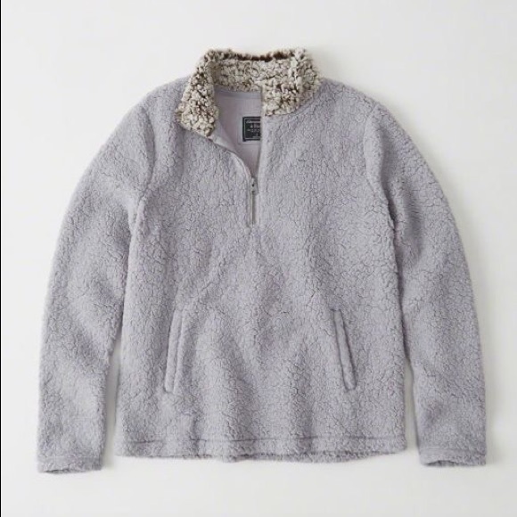 Abercrombie & Fitch Sweaters - Abercrombie & Fitch Lavender Sherpa